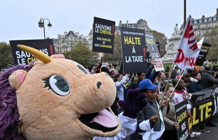 thousands of demonstrators in Paris