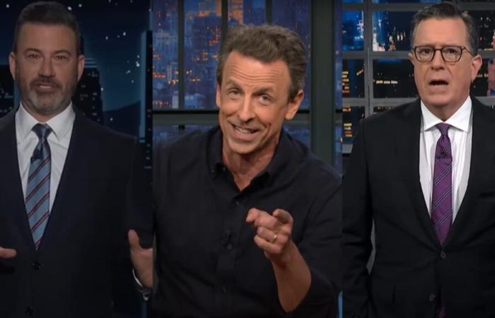 Kimmel's tears, Colbert's anger… Reactions in American talk shows after Trump's victory