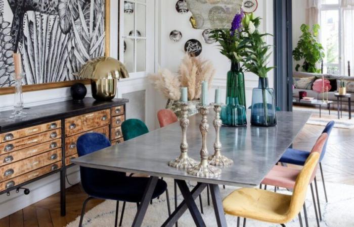 In Paris, a chic and eclectic family apartment