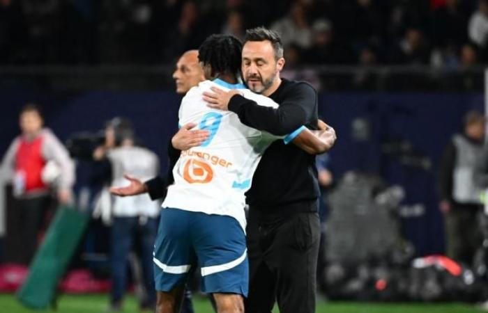 “I am still in love with the player”, Roberto De Zerbi in support of Elye Wahi before OM-Auxerre