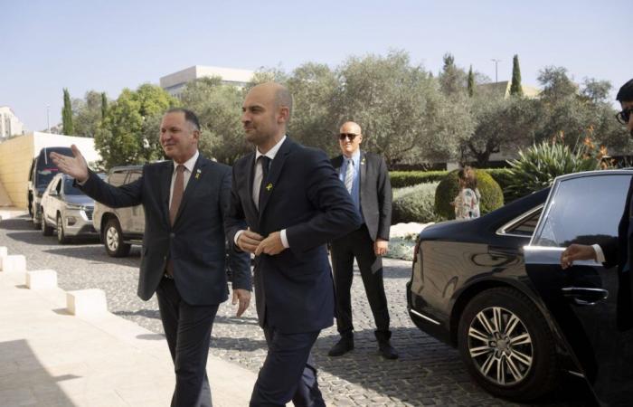 Israel Katz, the new Minister of Defense, was sworn in in Parliament