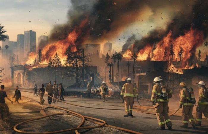 Catastrophic fire near Los Angeles: thousands evacuated