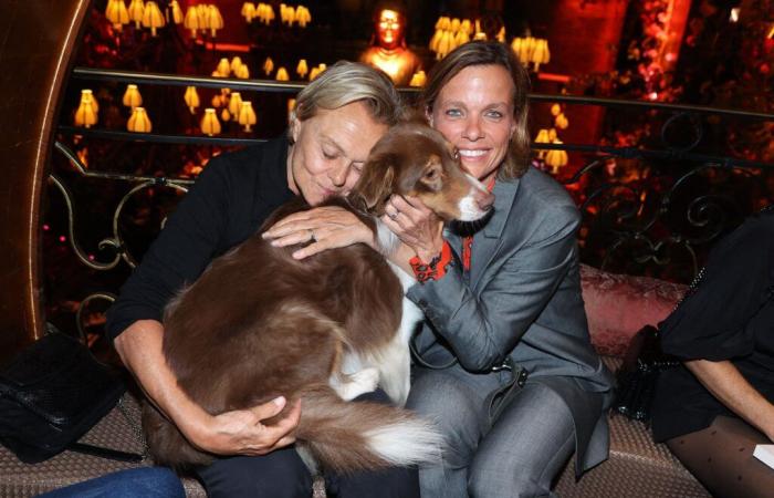 Muriel Robin and her wife Anne Le Nen, gaga over their adorable fur ball Poupy