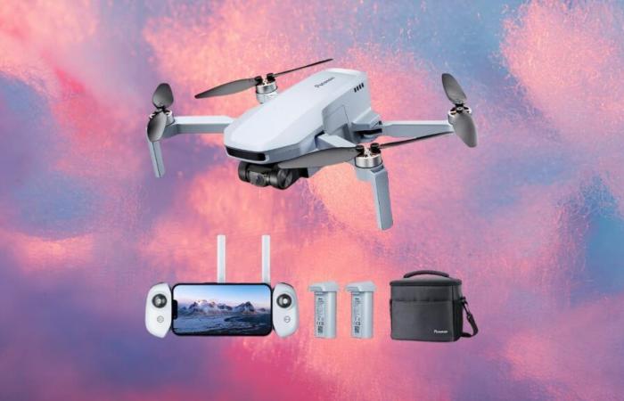 This drone competes with the famous DJI but its price is 2x cheaper