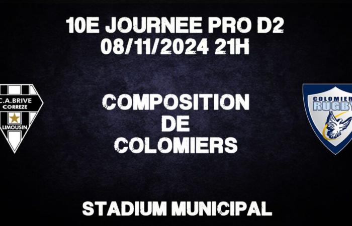 Pro D2 Brive – Colomiers: Composition of Colomiers Rugby