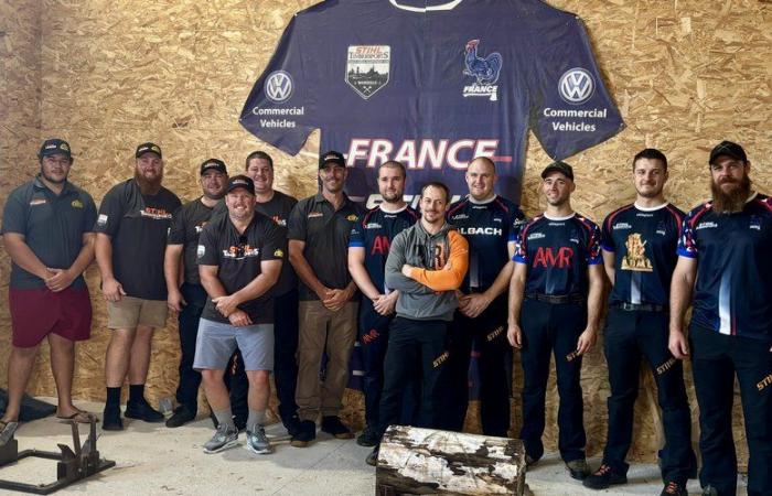 For the Timbersports World Championships, the French and Australian teams trained in Ariège