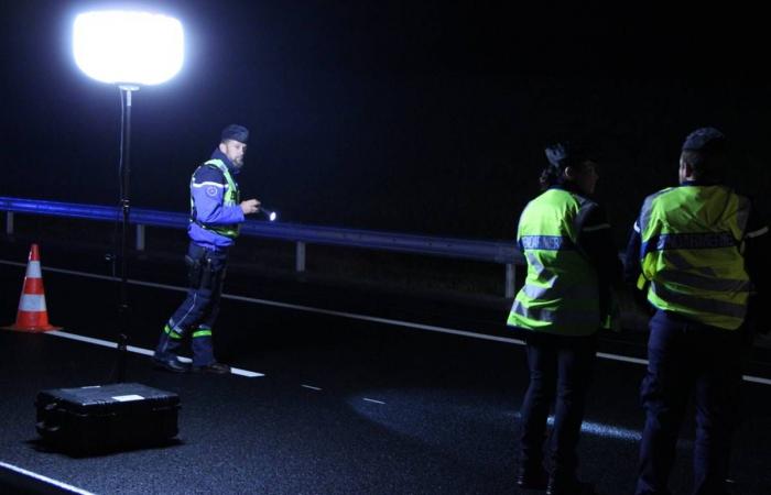 A major safety exercise took place on this new expressway in Haute-Loire