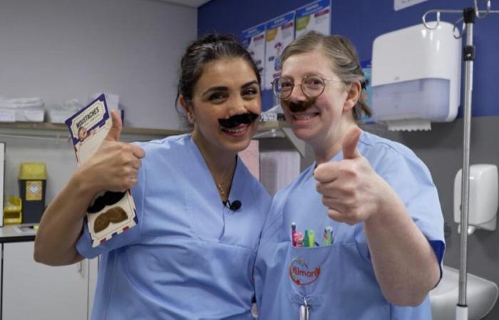 Movember: mustache and screening at Marie Curie Hospital