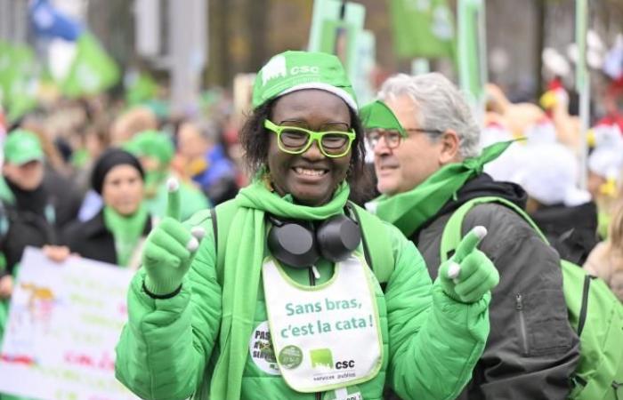 More than 10,000 people in the streets of Brussels to demand more resources in the non-profit sector (photos)