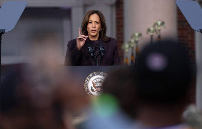 “We have to accept the result,” concedes Kamala Harris