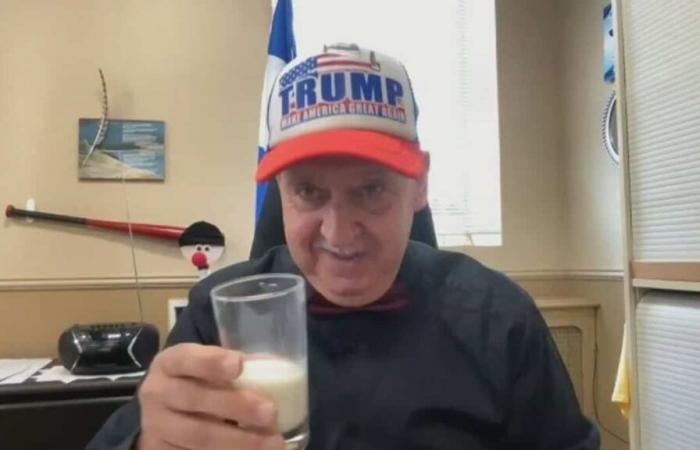 Donald Trump at the White House: “I’ll have a glass of milk for his health,” says the mayor of Louiseville