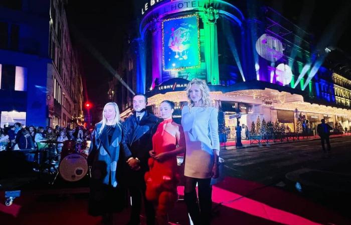 BHV Marais inaugurates the 2024 Christmas lights with Léna Mahfouf