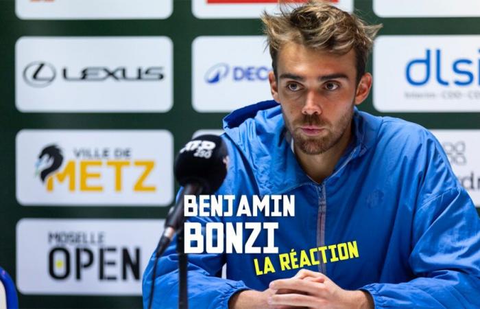 Benjamin Bonzi wins against Quentin Halys at the Moselle Open