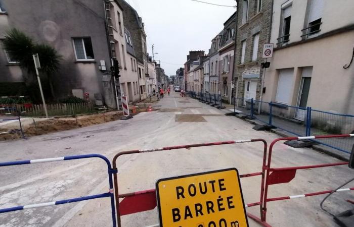 Under construction since the beginning of June, a street in Cherbourg is now completely closed