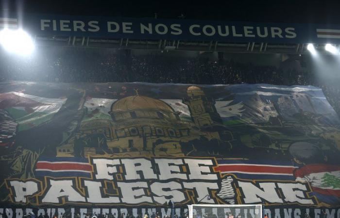 Tifo “Free Palestine” at the Parc des Princes: “The banner displayed cannot be considered provocative or insulting”, PSG will not be sanctioned by UEFA