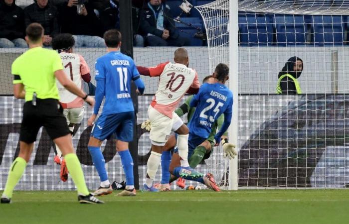 Lyon concedes the draw (2-2) in added time at Hoffenheim