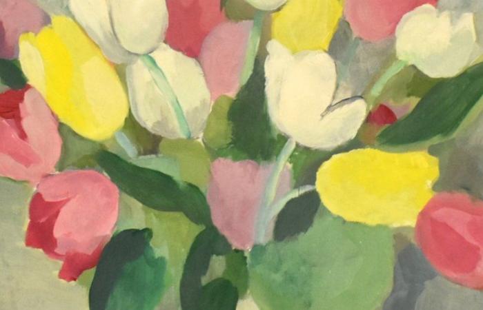 To discover at the Gévaudan museum in Mende: “Bouquet of tulips”, by Marie Laurencin