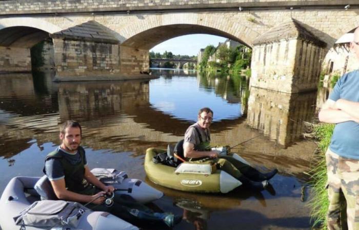 Regional float tube fishing final in Éguzon