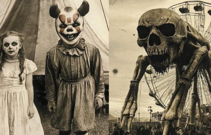 10 old photos of a horror fair