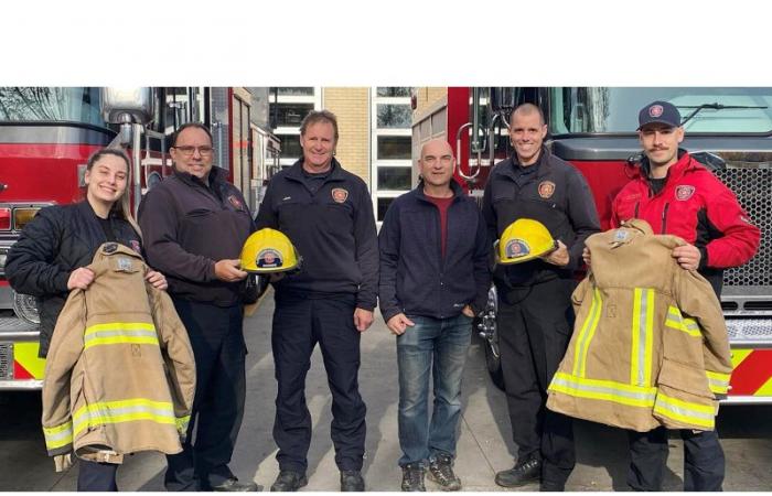 The Saint-Charles-Borromée Fire and Civil Safety Department helps firefighters from Honduras.