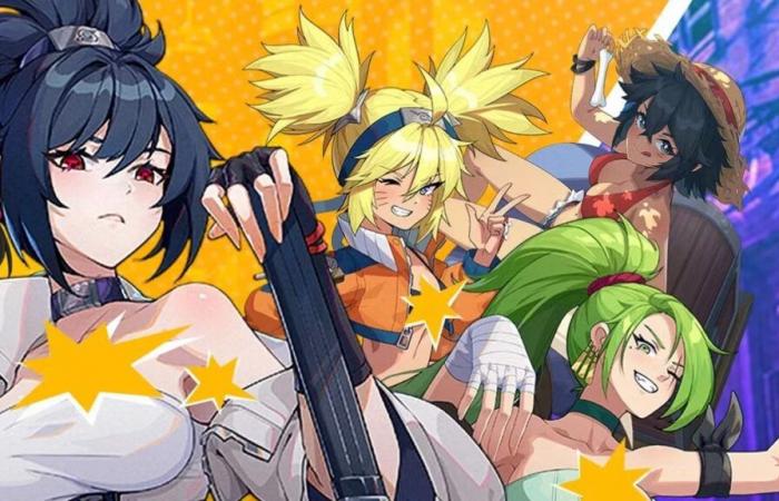 This video game offers a female version of Goku, Naruto and Luffy… but they have nothing to do with the heroes of the original mangas