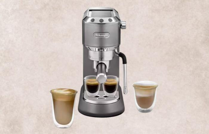 add a touch of elegance to your kitchen with this discounted coffee machine