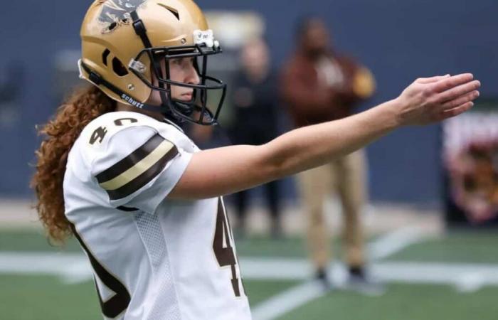 College football: she’s the best kicker in the West