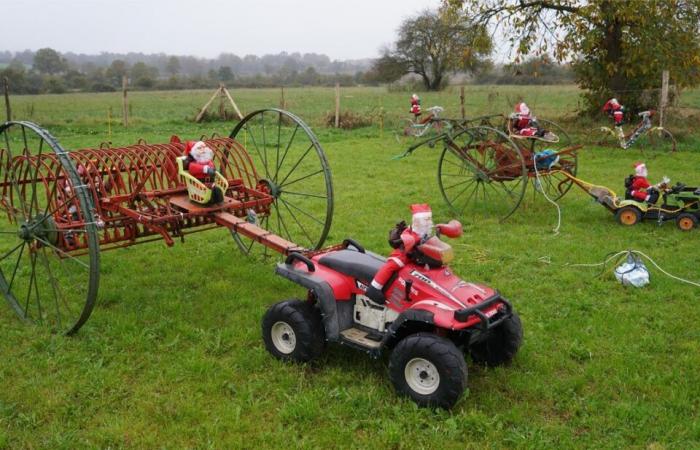 “When my 160 Santas are lit, I use a lot of electricity”