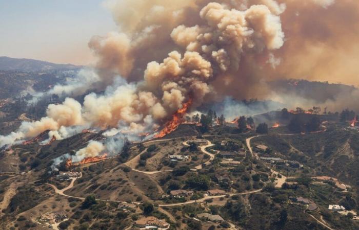 Firefighters' Progress Against Devastating Fire Near Los Angeles