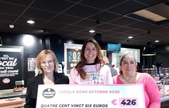 In Pontivy, Le Lavandier donates €426 to the League Against Cancer