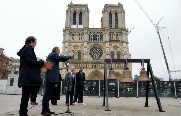 Made in Manche, the Olympic Games bell installed in Notre-Dame de Paris cathedral