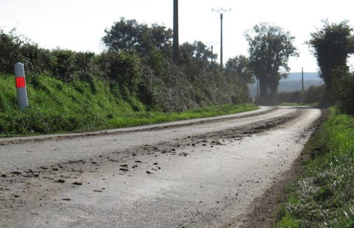 be careful of the mud on the roads deposited by tractors leaving the fields