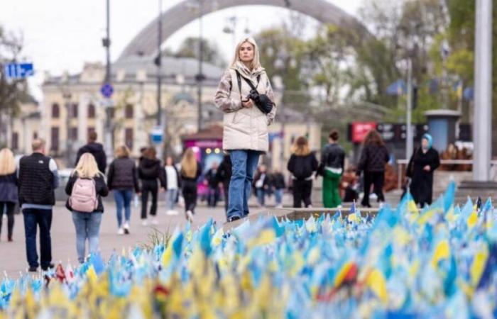 Tribute in kyiv to two soldiers who fell in love and died together on the front