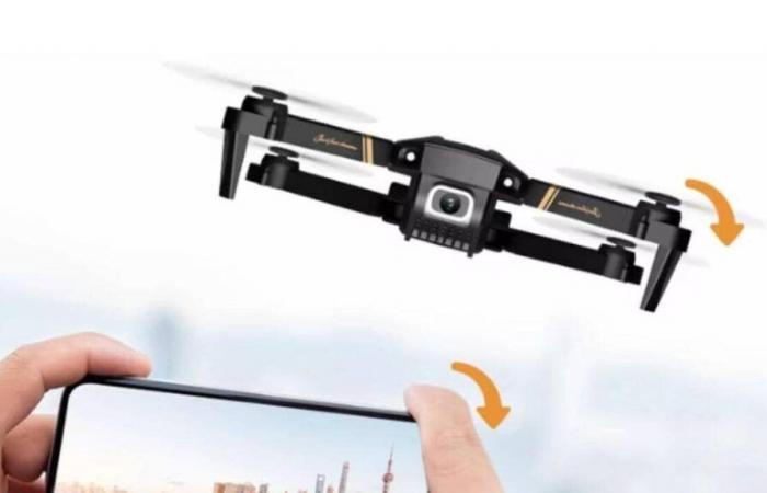 End of stock on this 4K drone for less than 45 euros which transmits images and videos in real time