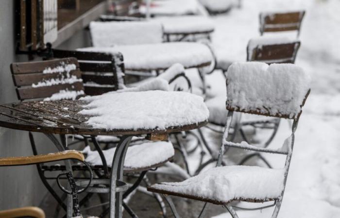 Now the snow is coming down deeper for the first time