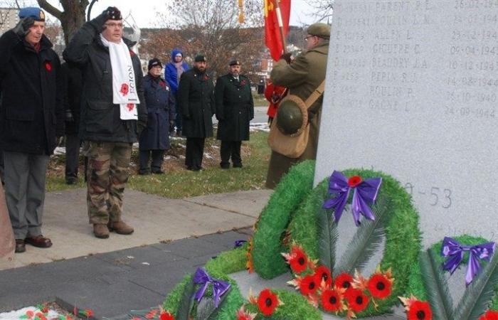 Remembrance Day: three ceremonies in Beauce