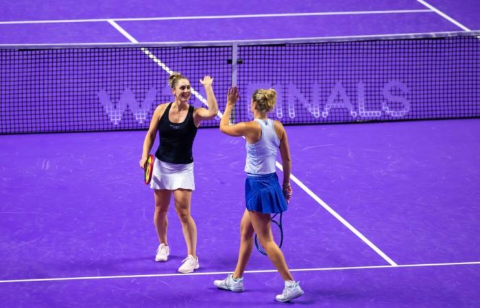 Dabrowski and Routliffe remain undefeated and advance to the ultimate WTA Finals match