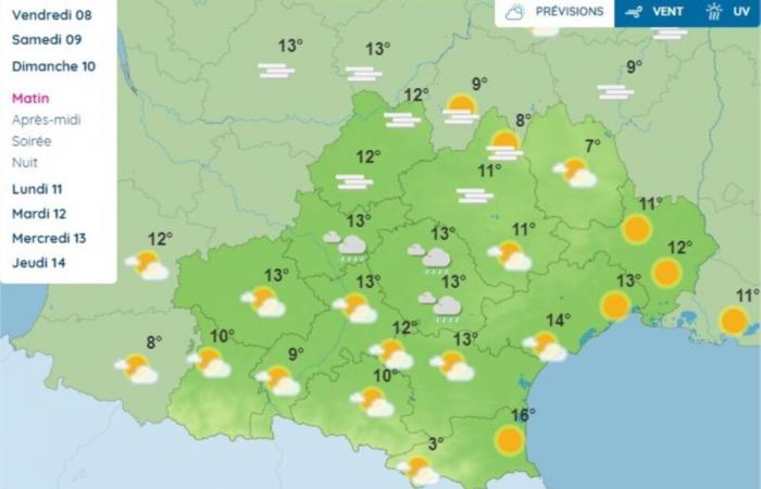 CARDS. Here are Météo France's forecasts for the long weekend of November 11 in Toulouse and Occitanie