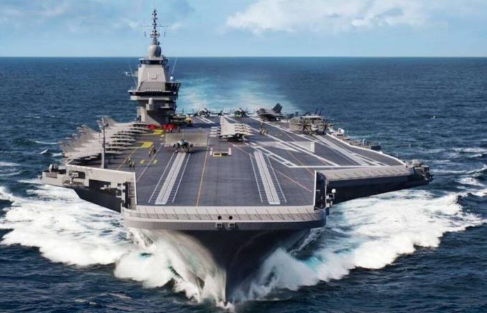 The new French generation aircraft carrier is shown in images