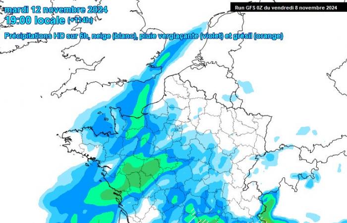 Heavy rain over the next 24 hours near Hérault then a cold drop next week