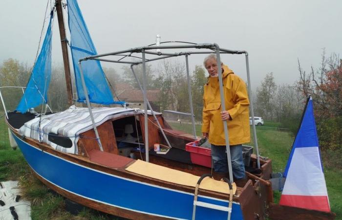 VIDEO – He will follow the Vendée Globe in a boat, installed in the middle of his garden