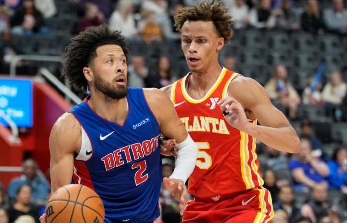 Cunningham finishes triple-double with huge plays at both ends as Pistons beat Hawks 122-121