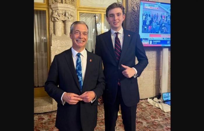 Donald Trump’s British ally Nigel Farage’s special message for ‘very bright 18-year-old’ Barron Trump | Trending