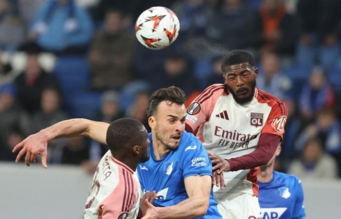 Lyon concedes a draw in added time at Hoffenheim