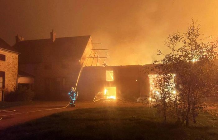 SAULIEU: Fire in a farmhouse