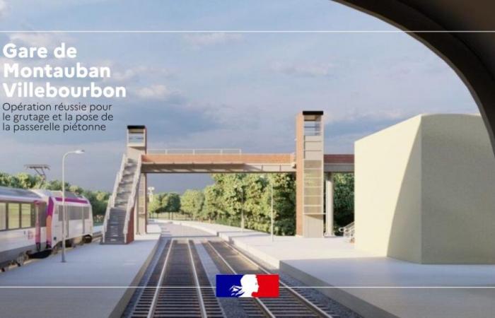 et-Garonne – Successful operation for craning and installation of the pedestrian bridge at Montauban station