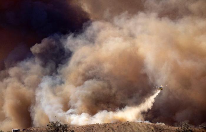 Firefighters gain ground amid destructive blaze near Los Angeles