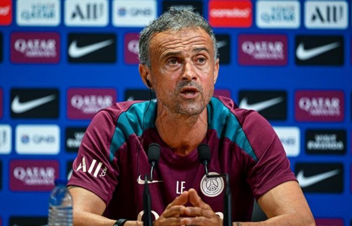 follow Luis Enrique’s press conference before the match against Angers