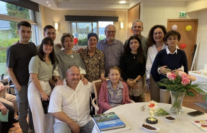 Paule celebrated her hundredth birthday with her family