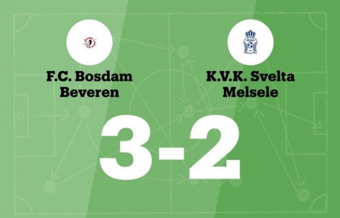 Bosdam Beveren B turns a deficit into a victory against Svelta Melsele B (Beveren-Waas)